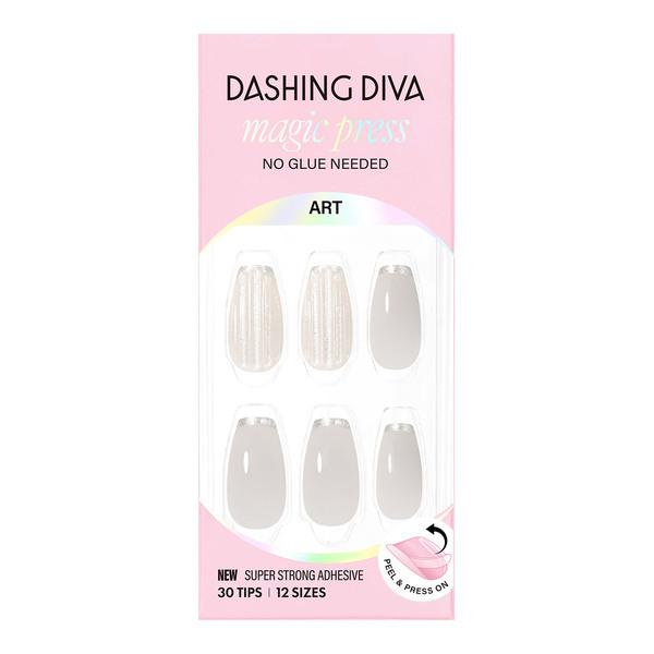 

DASHING DIVA Magic Press Nail/Pedi 62 types Glass Gray