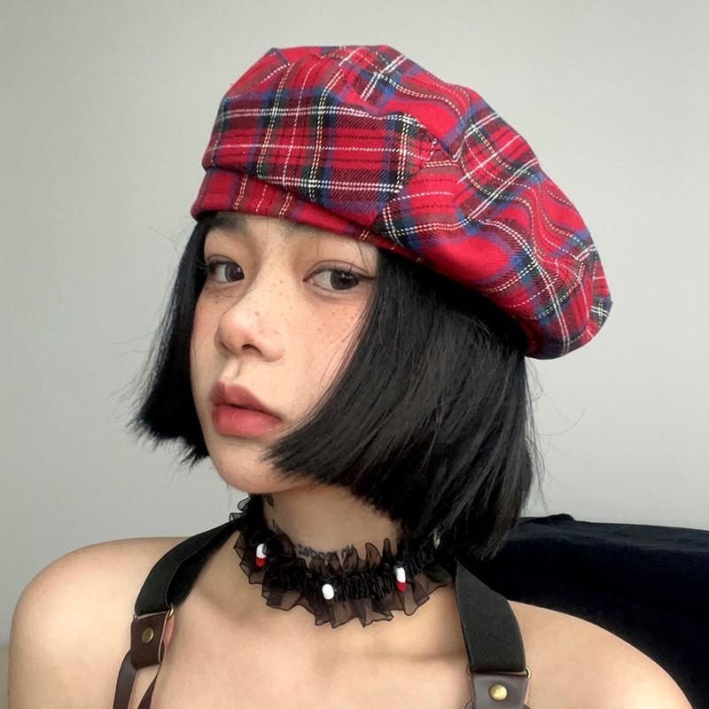 Classic British Girl Beret Hat With Breathable Fabric For Casual Fashion Style