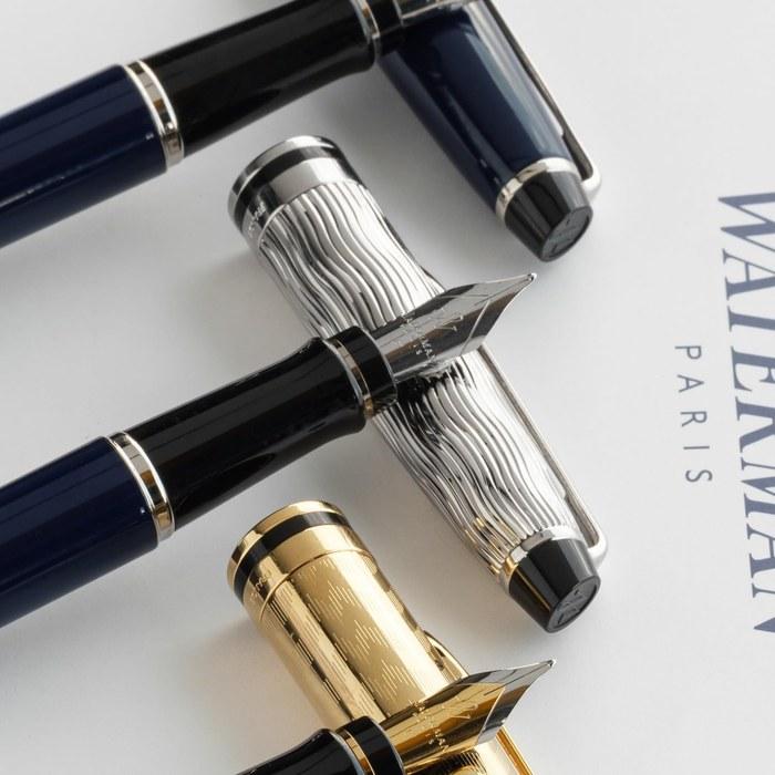 Waterman Expert Deluxe Special Edition Fountain Pen F Fine Nib Blue CT 2167587