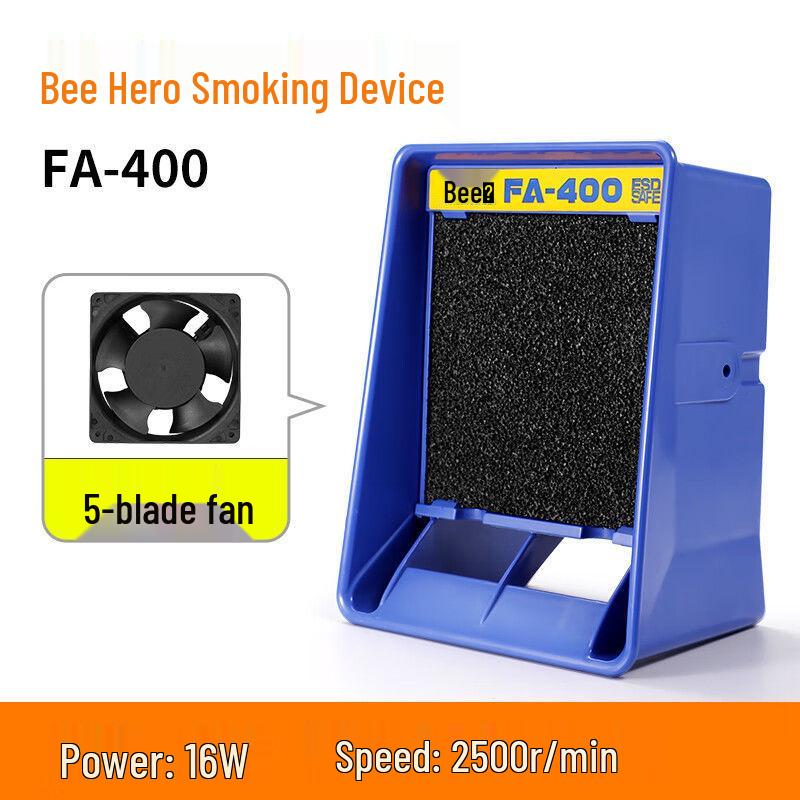 

Mobile Welding Smoke Absorber: 5-Blade Exhaust Fan with Filtered Purifier and Strong Wind for Soldering.