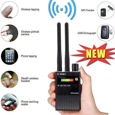 2,4G WiFi RF Signal Finder Anti-versteckte Kamera Detektor Spy versteckte Kamera Audio Bug GPS Tracke GSM Wireless Device Scanner schwarz