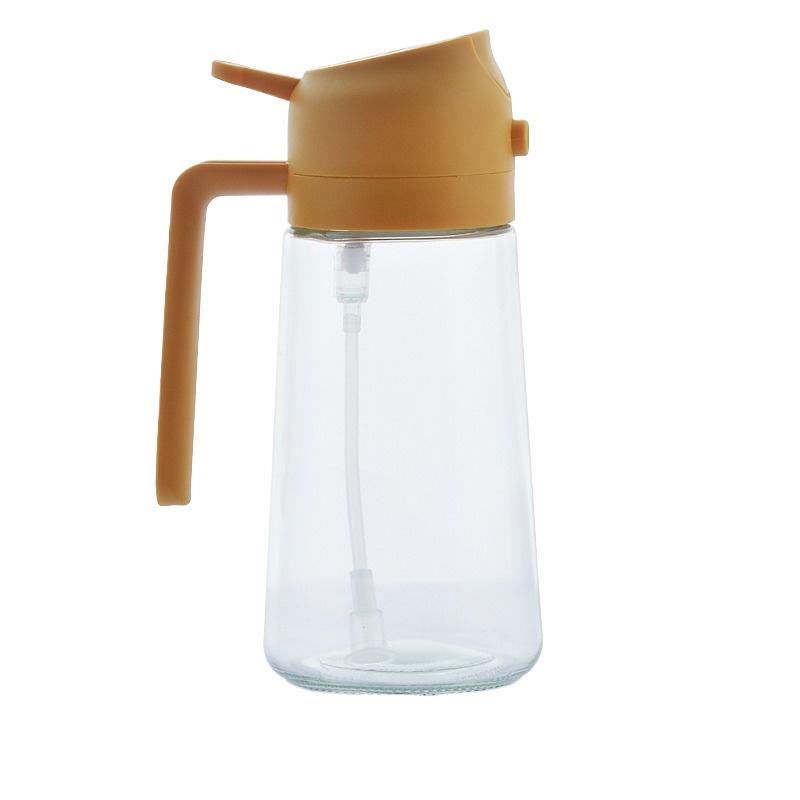 470ml 2 in1 Oil Spray Bottle Kitchen Barbecue Cooking Olive Oil Dispenser Oil Jar Baking Vinegar Soy Sauce Spray Container