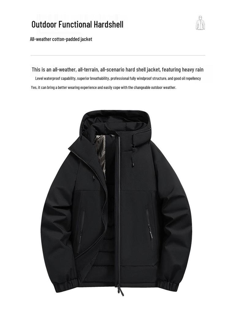 2025 Unisex Baumwolljacke: Winddicht, Verdickt, Warm, Modisch, Hochwertiger Herren-Wintermantel