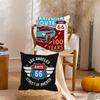 Fashion US Route 66 Pillow Case Suitable For Bedrooms Living Rooms Cars Home Decoration