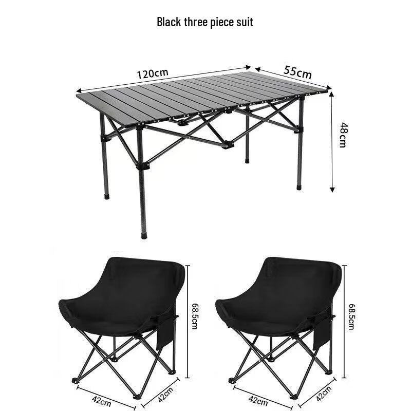 OIMG Outdoor Roll-Up Table and Chair Set