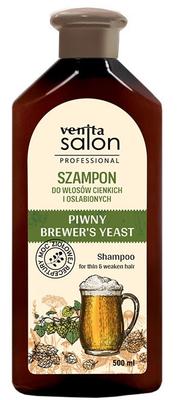 Venita Salon Professionnel Shampooing à la Bière pour Cheveux Fins et Faibles 500 ml