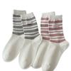 Cloth Label Pinstripe American Retro Trendy Socks Socks Couple Preppy Style Versatile Sports Style Pile Socks