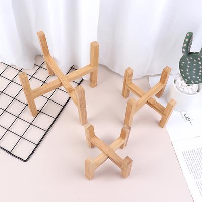Ahşap Ekici Pot Tepsileri Saksı Rafı Güçlü Serbest Daimi Bonsai Tutucu