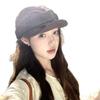 Lyocell material, Yamamoto style solid color stacked beret, literary and versatile face-showing small casual painter hat