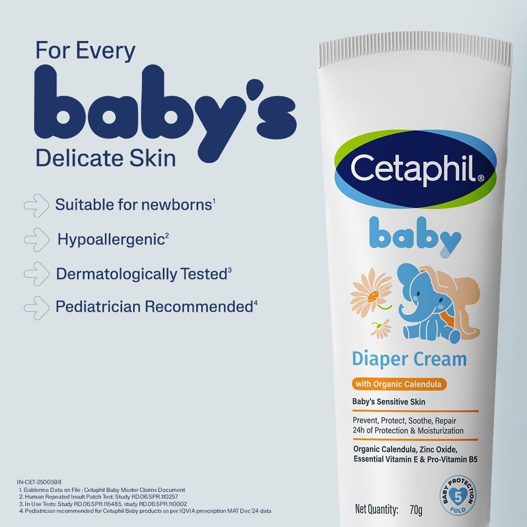 Cetaphil Baby Diaper Cream with Organic Calendula 70 gm