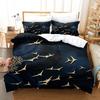 Quilt Sets 3D Animal Golden Bird 3Pcs Duvet Cover, Comforter Cover Kids Quilt Cover Full Twin Size Children Bedroom Decoration