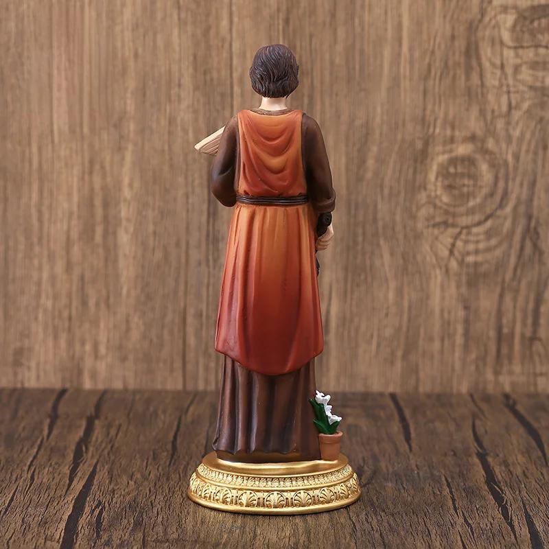 1 Ensemble 21CM Statues Ornements Personnages Tailleur de Pierre Charpentier Classiques Cadeaux de Noël Décorations Artisanat en Résine