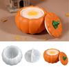 Easy Release Jewelry Organiser Mold Round Shaped Storage Box with Lid Mould Pumpkin Candle Holder Crafting Supplies