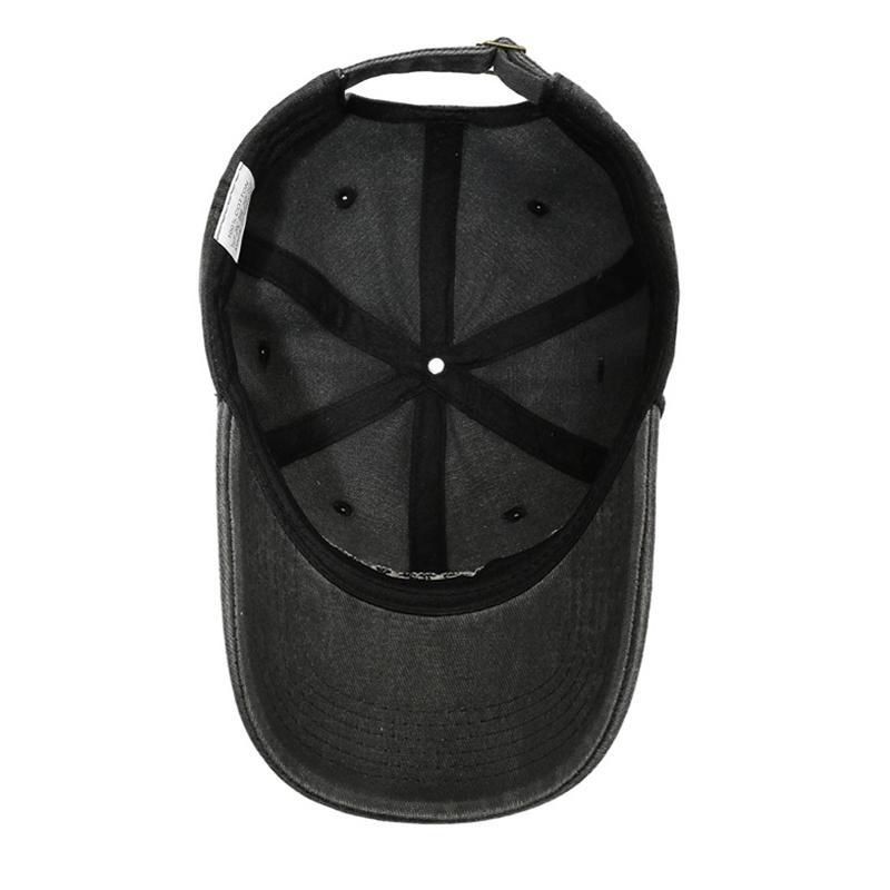 Vintage Cotton Embroidery Baseball Cap Unisex Letters Cap Outdoor Sun Hat