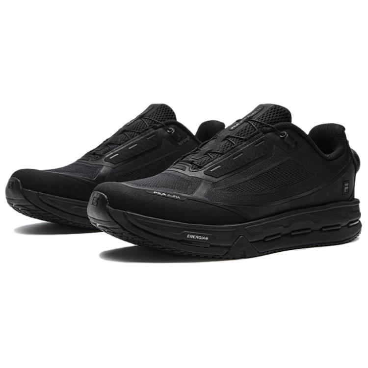 FILA Boa Aura Evo Comfortable Breathable Lightweight Rebound Running Shoes Men sneaker Black A12M631101FBK