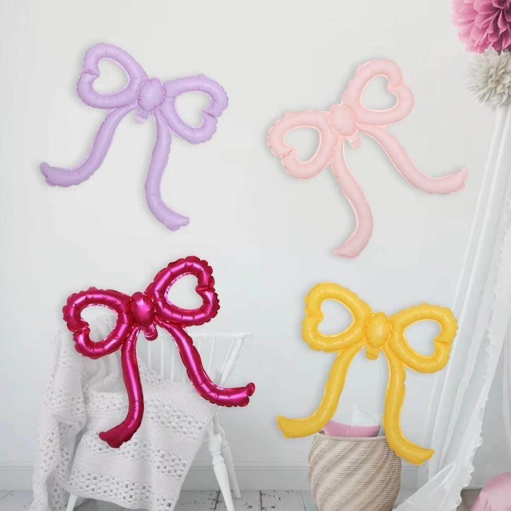 10pcs/set Cut-Out Bows Aluminum Foil Balloons Colorful Photo Props Ballons  Party Supplies