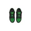Air Jordan 1 Low Alt PS kids low-top basketball shoes black/green BQ6066-065