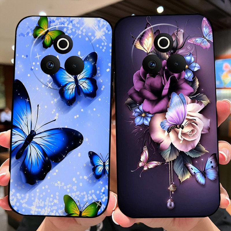Case For Oppo Realme P3 Pro 5G Fashion Color Painted Silicone Soft Phone Cover For Realme P 3 Pro 5G Shockproof Bumper Shells