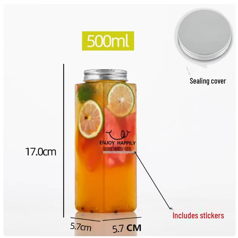 ShengbiLai Chubby Disposable Plastic Milk Tea Cups