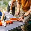 Titanium Camping Cooking Utensils Composable Outdoor Cooking Serving Tongs  Outdoor Cooking