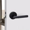 Zinc Alloy Door Handles Locks Interior Door Handles Luxury Privacy Knurled Easy To Install Door Handle Lock for Bedroom Hotel