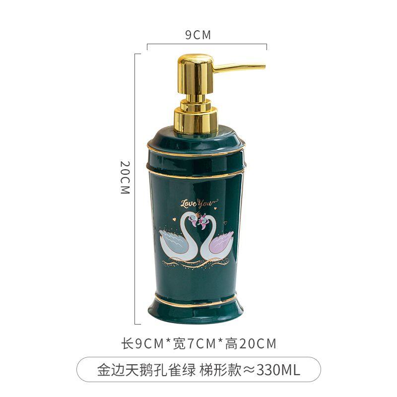 Ceramic Hand Sanitizer Bottle Nordic Press Soap Dispenser Bathroom Accessories Shower Gel Shampoo Moisture Bottle Home Decor New