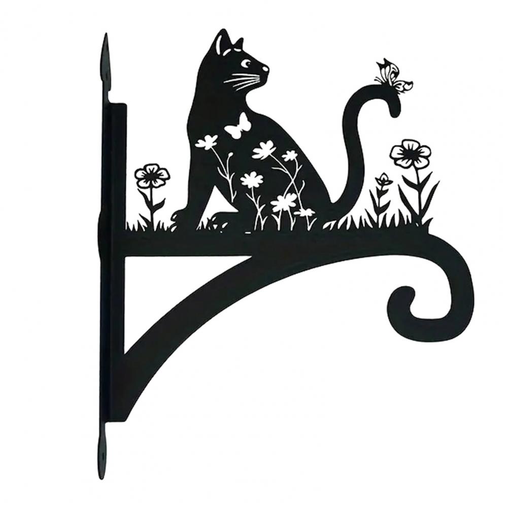 Metal Wall Hook Coated Plant Hanger Animal Silhouette Hook Anti-Rust Bracket For Hanging Plants Outdoors Bird Feeder Lanterns