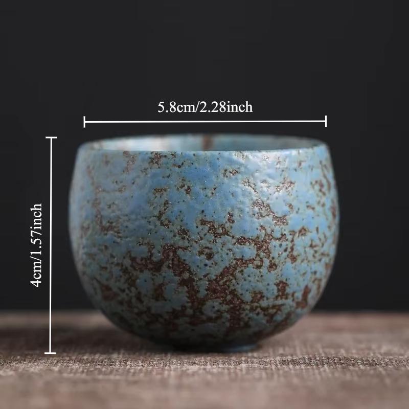 Japanese Style Cup Single Cup Tea Appreciation Cup Retro Japanese Style Stoneware Kung Fu Small Tea Cup Ceramic Teacup Mug Bowl