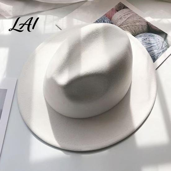 Photogenic Outdoor Cap Unisex Fedora Hat Short Brim Wool Blend Retro Panama Hat Cap Felt Winter for Men Women 1920s Party Costume Autumn Warm