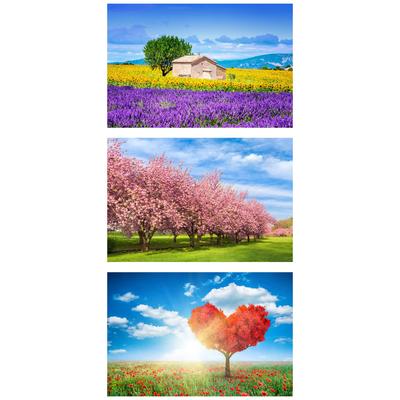 MISITU Micro Piece Jigsaw Puzzle, 150 Pieces, Puzzle Postcard, Landscape, Cherry Blossoms, Plants, Spring, Gift, Birthday, Christmas, Stylish