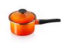 Le Creuset Enamel Saucepan EOS, 16 cm, Orange [Official Product in Japan]