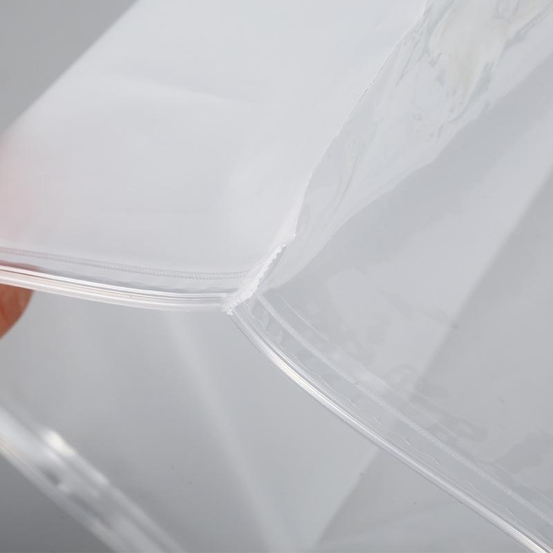 Frosted PE Zipper Bag: Thick, Transparent, Self-Sealing, Printable Clothing Packaging for Socks