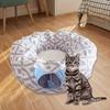 Cat Tunnel Bed Washable Tube Tent Toy with Cushion Round Donut Cool Kitty for