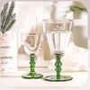 Rood Groen Kelk Set Gesneden Gekleurde Cocktail Glazen Huis Decoratie Wijn Glazen Sterke Drank Glas Drinkgerei voor Feest Bruiloft