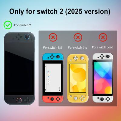 Clear TPU Case for Nintendo for Switch 2 Protective Shell Cover Anti-fall Soft Clear Cover for Switch 2 Handheld Gaming Console