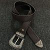 Ainworth Retro Brown Maillard Belt Y2k Millennium Style Fashion Outfit Matching Piece Unisex Belt
