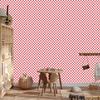 Coral Checkerboard Wallpaper, Harmonious Arrangement 50x1000