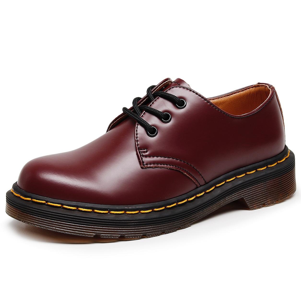 

1 Low-top small leather shoes men s leather large-size short boots round head men s and women s couple casual tooling shoes 48