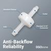 1/4" PVDF Check Valve FFKM Diaphragm One-way Connector for Ozone Machine air Pump Aquarium KH-CDP2 Gas Check Valve
