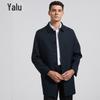 Yalu Men's Business Casual Mid-Length Trench Coat
