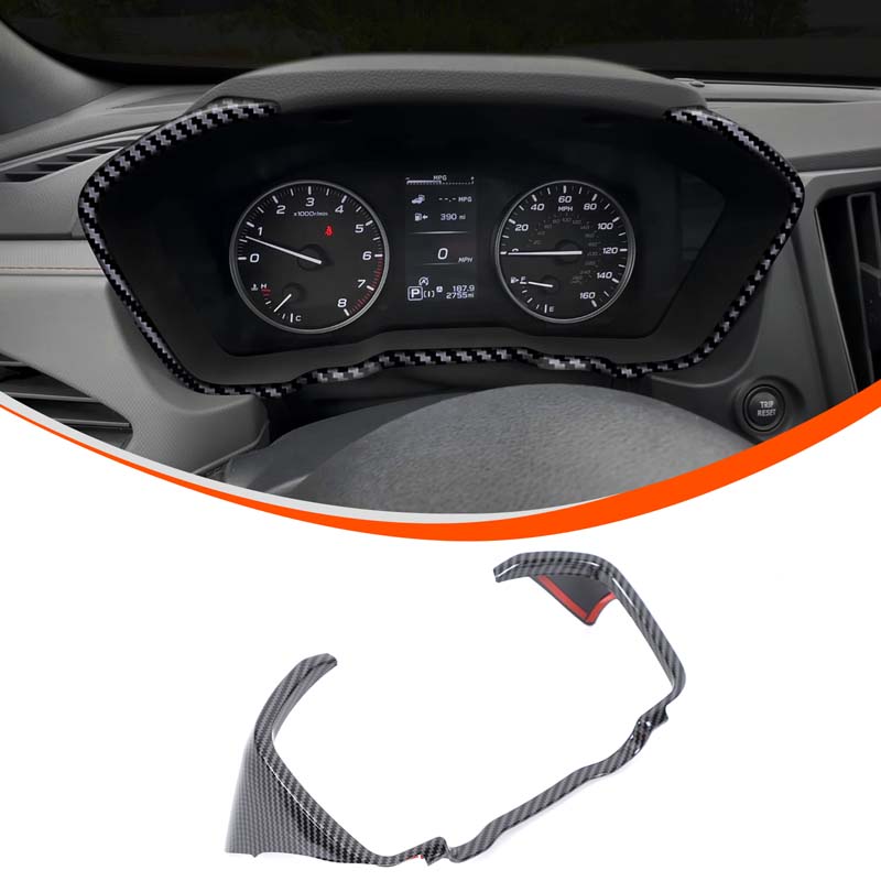ABS Carbon Fiber For Subaru Forester 2026+ Center Control Shift Panel Air Outlet Frame Glass Lift Frame Sticker Accessories