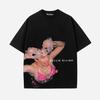 Trendy Singer BILLIE EILISH Peripherals Tshirts Unisex Women New Listing American High Street Hip Hop Cotton Tees