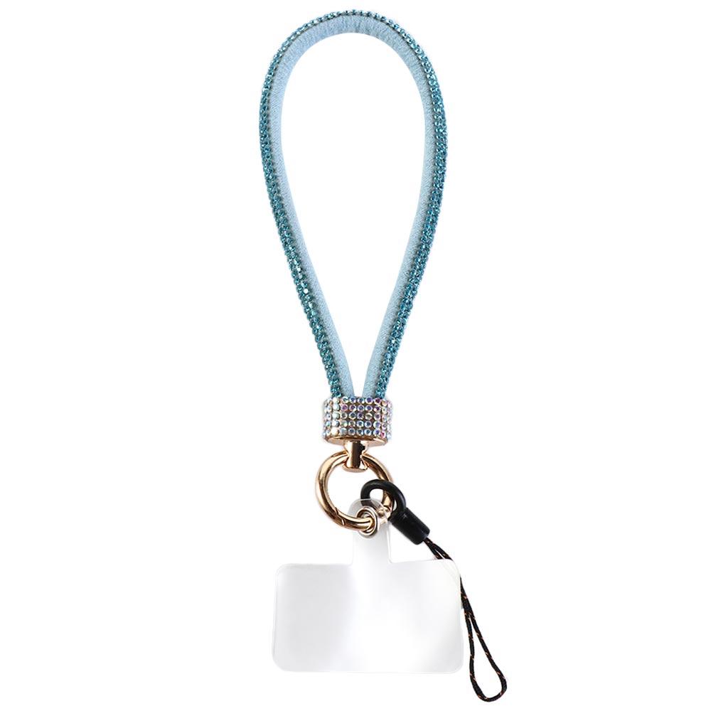 Short Wrist Style Glitter Rhinestone Phone Lanyard Luxury Hanging Cord Mobile Phone Chain Decoration Pendant