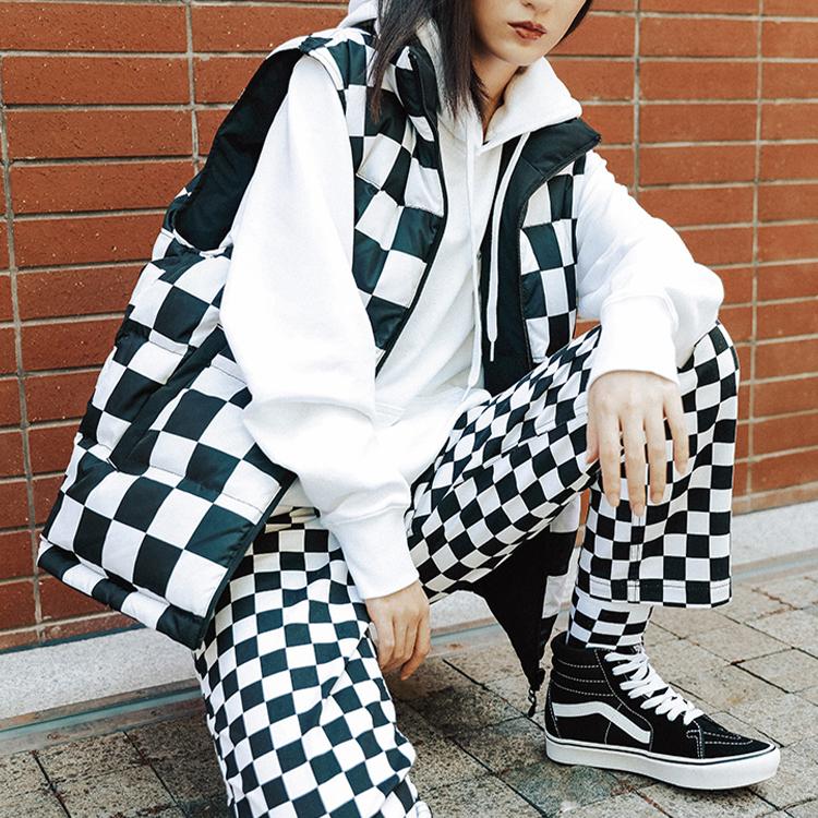 Vans Reversible Warm Workwear Stand Collar Down Vest Unisex Vests Black VN0A54NUBLK