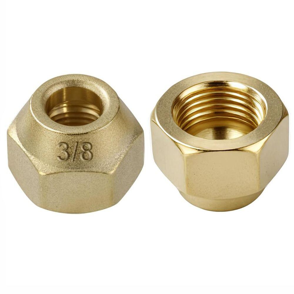 Nowe mosiężne nakrętki kielichowe 1/4" 3/8" 1/2" 5/16" 1/8" 3/4" Pogrubione złączki kielichowe do rur Przedłużka rury klimatyzacyjnej Złącze doczołowe