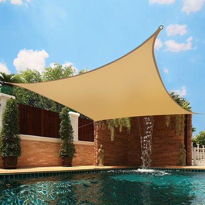 Rectangle Triangle Shade Sail Waterproof Sunshade Sail Canopy UV Block Awning With Free Rope For Garden Patio Pergola Pavilion