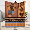 African Style Blanket Durable Comfort Perfect for Couch Chair Seaside Four Seasons Multipurpose Digital Print Gift for Travel Home Birthdays