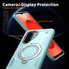 For Samsung Galaxy S25 FE Magnetic Case Military Protection PC + TPU Kickstand Phone Cover