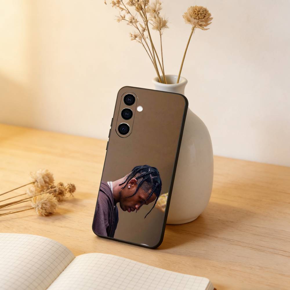 

T-Travis S-ScottS Singer Phone Case For Samsung Galaxy A73,A72,A71,A70,A53,A52,A51,Soft Silicone Black Cover Samsung a32 4g
