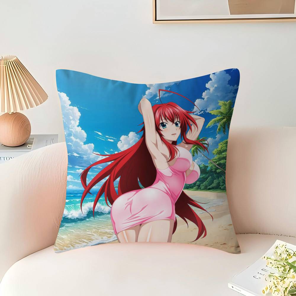 Anime R-Rias-Gremory Pillowcase 45x45cm Cute Pillowcase Living Room Sofa Cushion Cover Bedroom Home Decoration Children's Gift